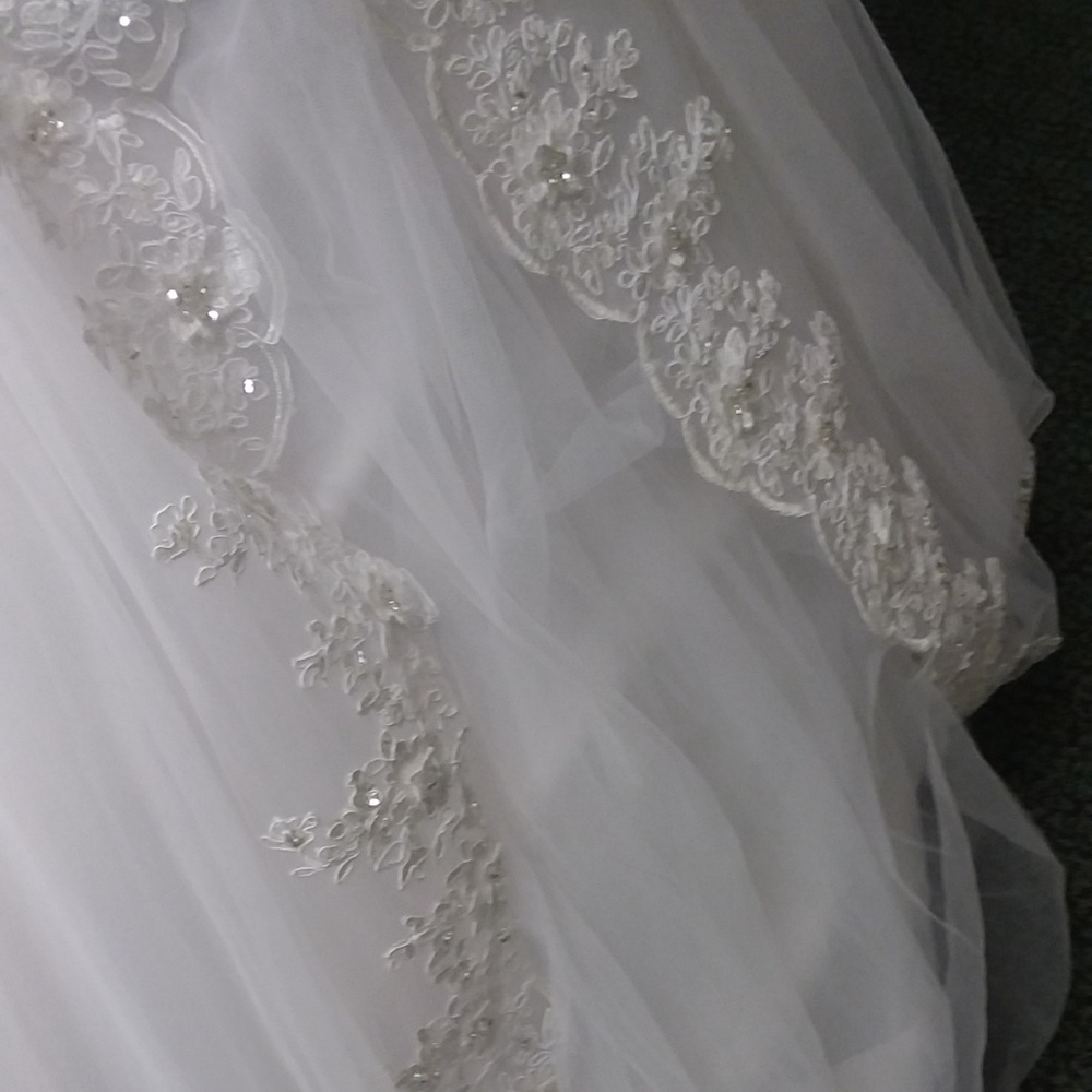 NWT Mermaid Style White Alfred Angelo Bridal Dress - Picture 3 of 10